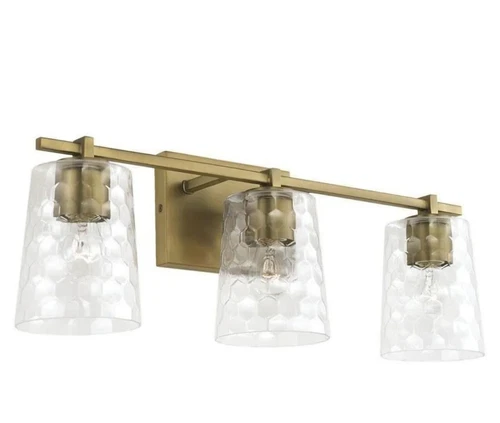 Capital Lighting 143531AD-517 Burke Clear Honeycomb Glass Bath Vanity Wall... - Picture 3 of 3