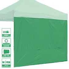 InstaHibit 1 Pack Side Wall for 10x10 Ft EZ Pop Up Canopy Tent UV50+ Yard Sun