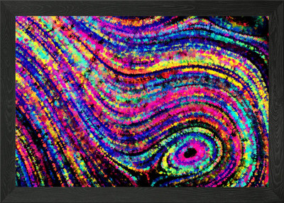 Experiment Abstrakt Farbe Gerahmt Wandbild Poster Leinwanddruck Bild