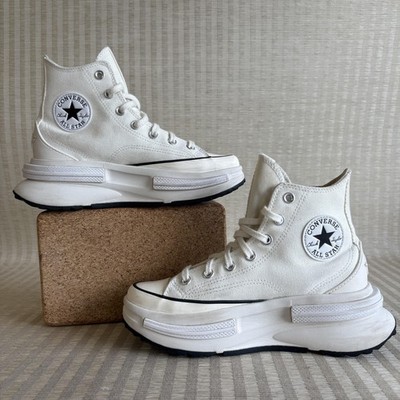 Converse Run Star Legacy CX Hi Shoes Womens Size 6.5 Egret White Canvas A00888C