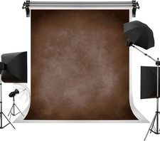 5X7Ft Brown Portrait Vintage Photography Backdrop for Studio Shoots