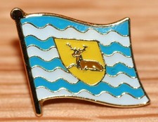 Hertfordshire England County Flag Enamel Pin Badge UK Great Britain