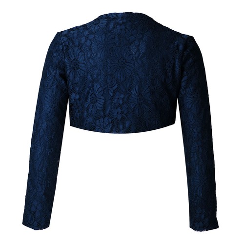 Girls Cardigan Short Coat Jacket Floral Lace Shrug Open Bolero cardigan Wear - Picture 15 of 41