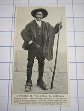 Shepherd of the Serra da estrella Portuguese peasant Portugal C 1920