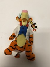 Disney Winnie the Pooh Tigger Mad Scientist NEW 9" Bean Bag Plush Mouseketoys