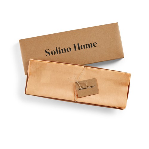 Solino Home 100% Pure Linen Placemats Cloth 14 x 19" for Summer Dining- Fete - Picture 98 of 165