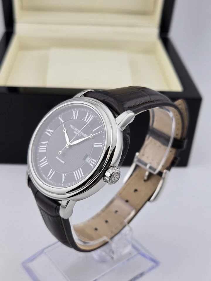 Raymond Weil Men’s Maestro Brown Leather Strap Watch 2837-STC-00609 ($1295 MSRP) - Image 3 of 4