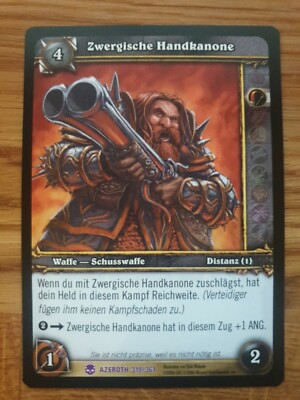 WoW TCG Zwergische Handkanone DE Helden von Azeroth 319/361