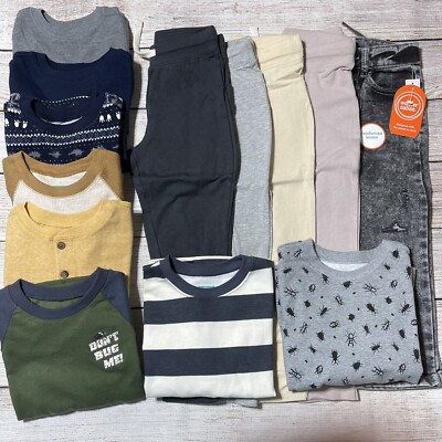 Boys 4T Lot Of Clothes For NWT! Huge 13 Piece Lot To Mix And 