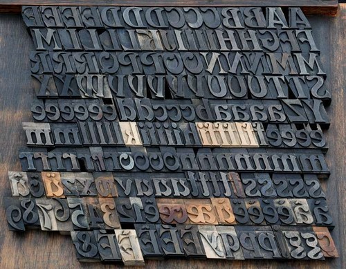 letterpress wood printing blocks 168pcs 1.42" tall wooden type woodtype alphabet - Picture 2 of 12