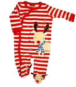 baby girl christmas sleepsuit