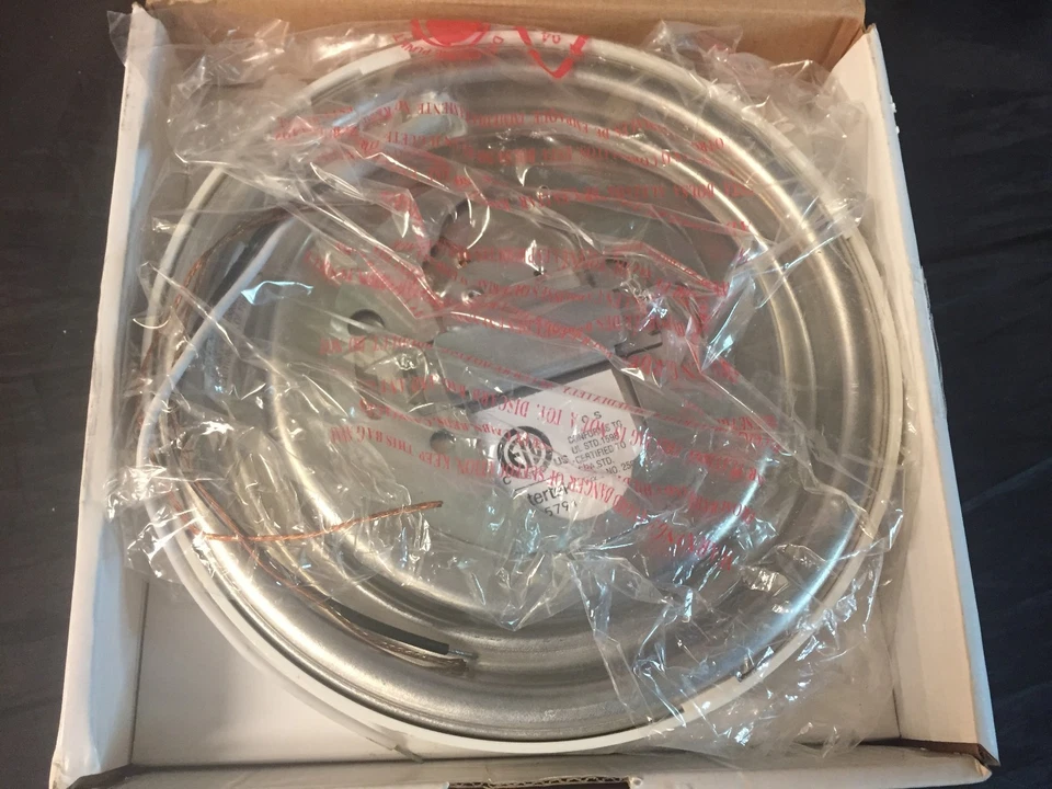 Trans Globe LED-30032-WH 8"W 1 Luz LED Montaje Al Ras en Blanco Nuevo en Caja ENVÍO GRATUITO Foto 3 de 4