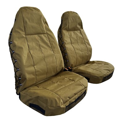 Army Green Waterproof Heavy Duty Canvas Car Front Seat covers For Universal 