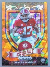2021 Panini Prizm Draft Picks Crusade Orange Ice JAYLEN WADDLE RC Miami Dolphins
