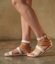 NEW BED STU $145 NECTAR TAN LUX ARTEMIS LEATHER SANDALS SIZE 6.5-11