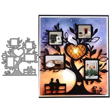 Album Frame Tree Metal Die Cuts, Album Frame Tree Metal Cutting Dies Cut Sten...
