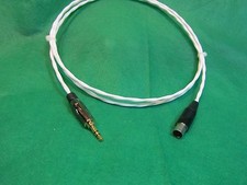 1 Ft Silver Plated Mini XLR Female to 3.5mm Stereo Male For Pro Lapel Mic Cable.
