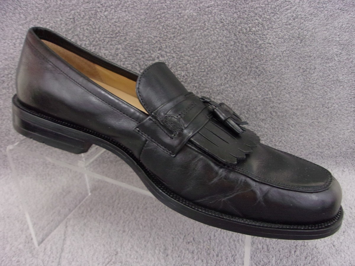 Nunn Bush black leather tassel kilt dress casual loafer slip  display picture 2