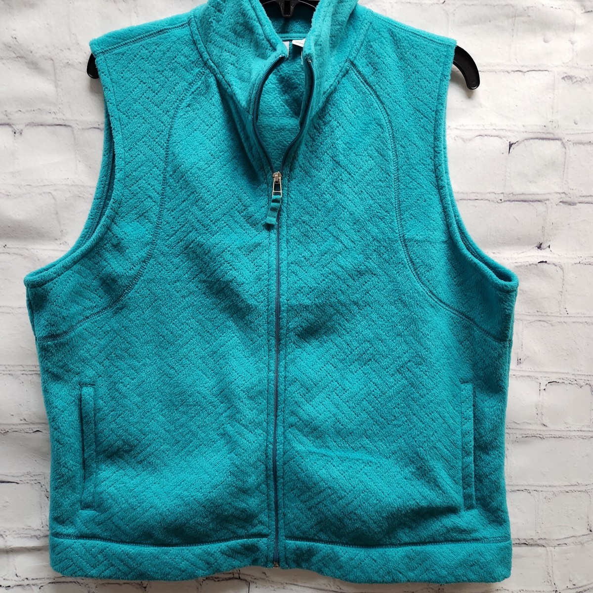 HOT Fleece Vest Kim Rogers Vest Kim Rogers Womens XL Green