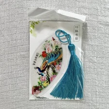 Elegant Chinoiserie bookmark with tassel!