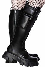 Stivali da combattimento Killstar Gothic Goth Punk Cargo - Aella