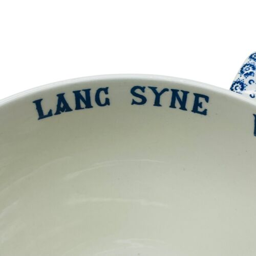 Spode HUGE Blue Willow Auld Lang Syne Bone China Teacup Boullion Cup O' Kindness - Picture 7 of 19