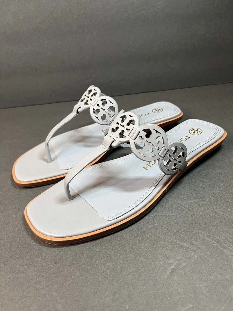 Tory burch blue flip flops sales
