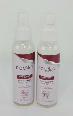 Rooted Rituals Ginger Root + Mint Pre-Shampoo Root Rinse 5.7 fl oz, 2 pack NEW