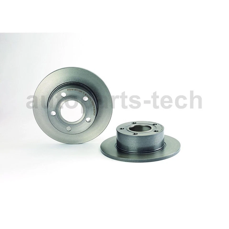 4x Rotor de freno de disco trasero delantero Brembo para Audi 100 1992 1993 1994 Foto 4 de 4