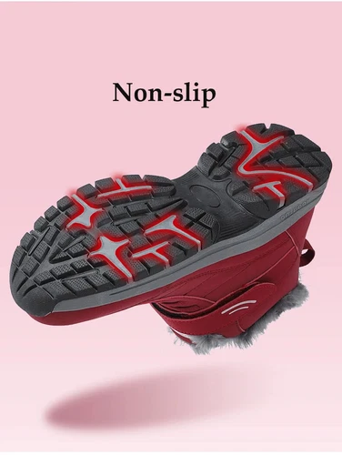 Men Snow Boots Winter Thick Insulation Non-slip Lightweight Cotton Shoes Black - Bild 17 von 27