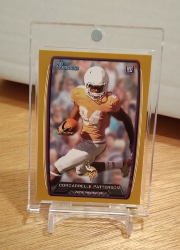  399 Cordarrelle Patterson 2013 Bowman GOLD Rookie Card Atlanta 