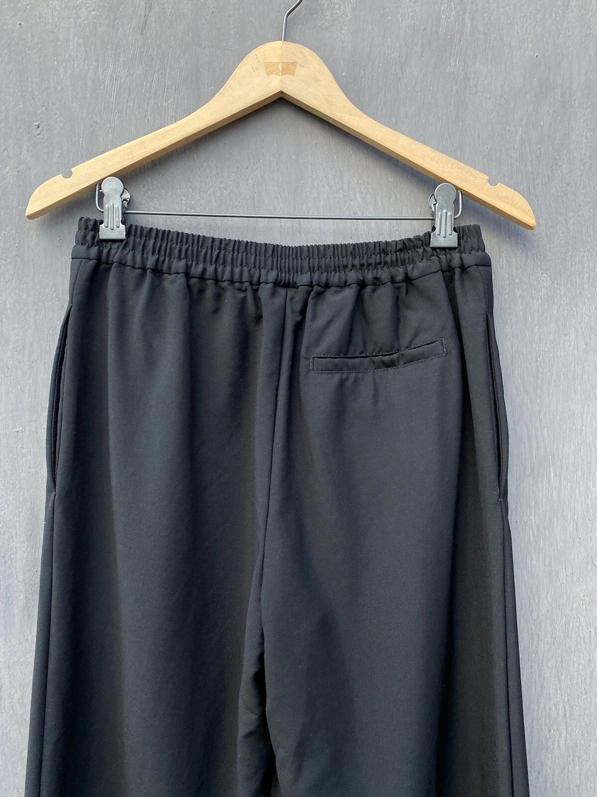 Pantaloni neri in lana gamba larga Acne Studios taglia 36