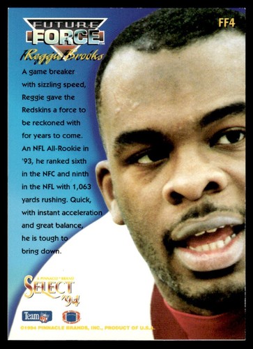 1994 Select Future Force REGGIE BROOKS - Picture 2 of 2
