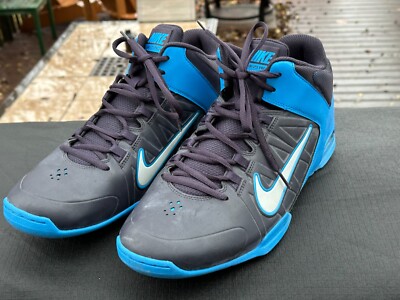 Nike Air Visi Pro IV Men\'s Basketball Shoe Black Blue Size 8 Nike Air NBA Basketball Shoes Visi Pro IV Blue 599556 Mens 8  main image 3