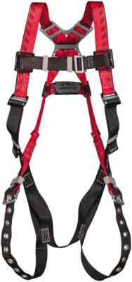 MSA 10041591 Full Body Vest Style Harness - Red