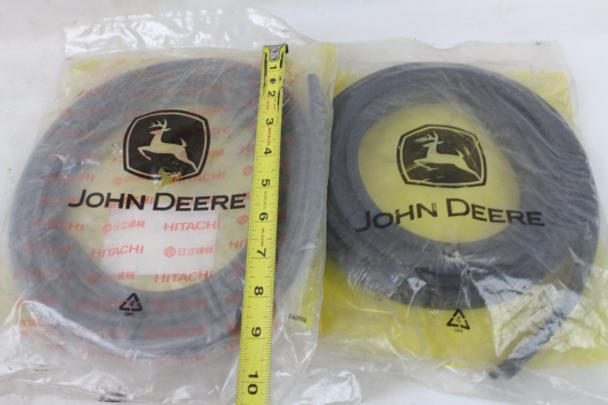 2 NEW Rubber John Deere OEM FXB00000927 FXB00000928 Weather