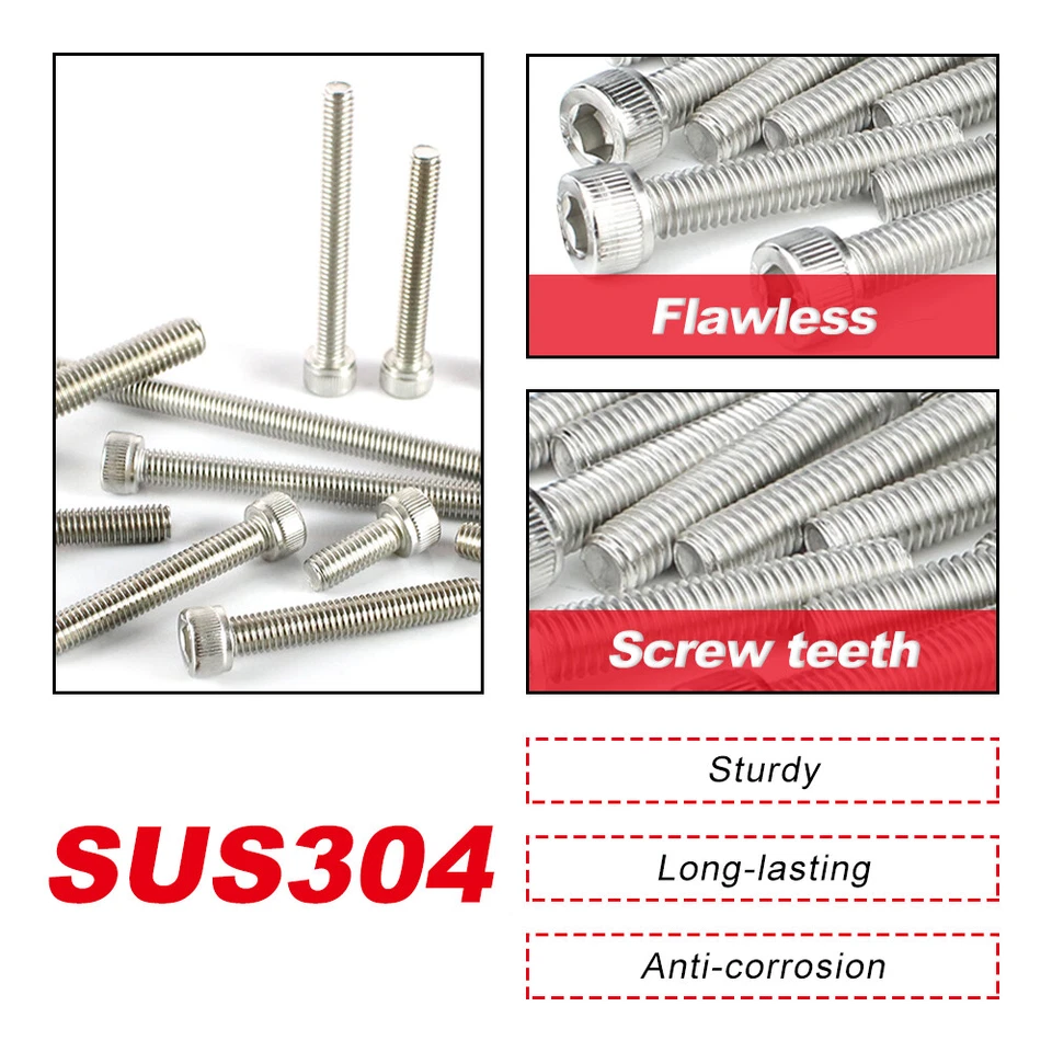 Kit de tuercas de perno de motor de acero inoxidable apto para HONDA XR400R 1996-2004 113 piezas Foto 2 de 4