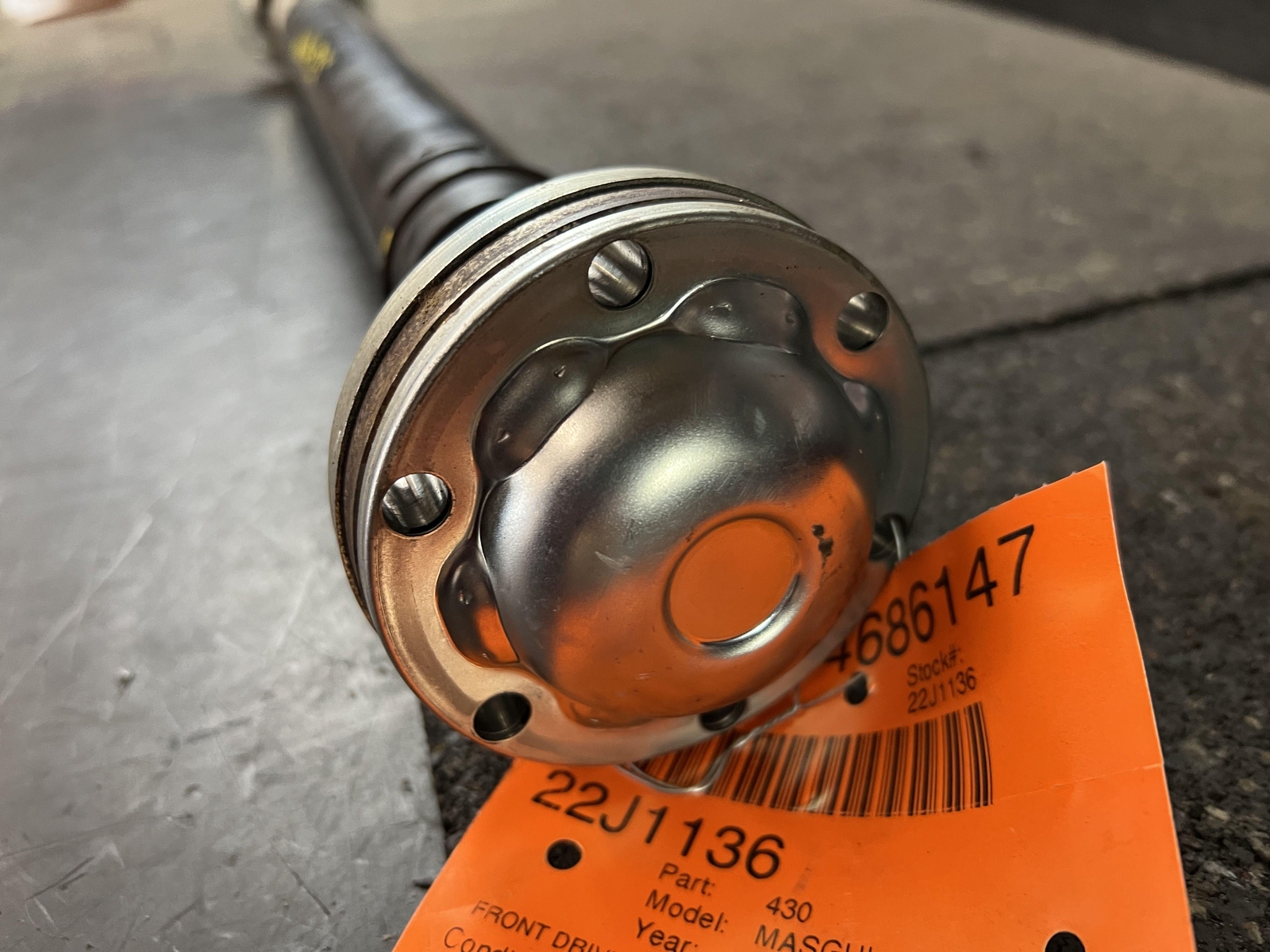 14-17 MASERATI GHIBLI 3.0 AWD FRONT DRIVE SHAFT W-W:17.5" 6700085480