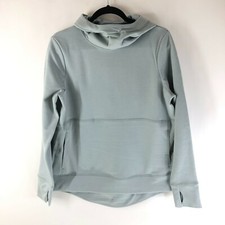 Sweaty Betty Galvanise Running Hoody Thumbholes Breathable Thermal Gray Green XS