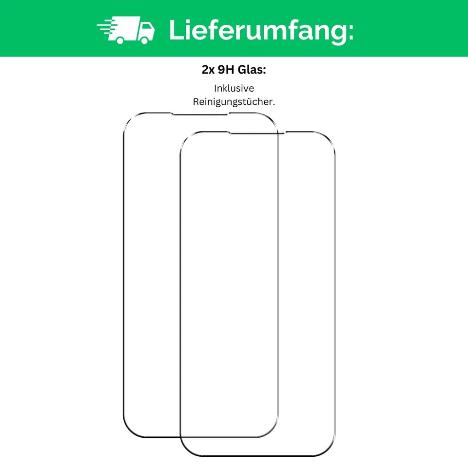 Glass Foil 2x 9H Display Protective Tempered Screen Safety Clear - image 2 of 4