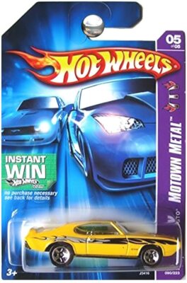 2006 Hot Wheels Instant Win Motown Metall Gelb '69 Pontiac GTO 1:64 Diecast
