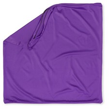 22" x 22" Cover Throw Pillowcases - 85/15 Nylon/Spandex Silky Dark Lavendar