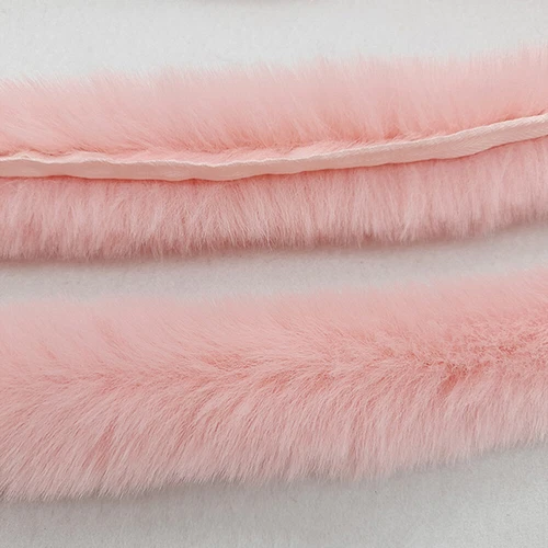 2M Multicolor Faux Rabbit Fur Strips Ribbon Edge Trim Sewing Cuffs Wide 5cm DIY - Picture 13 of 31