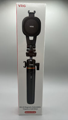 Vrig TP-06 Black Portable Selfie Stick Handheld Tripod Stand For Smartphone-NIB