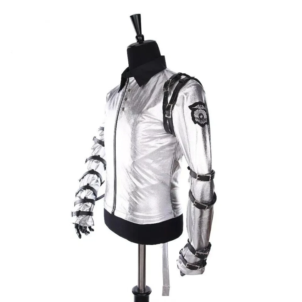 希少Michael Jackson Bad ジャケット　キッズ120 コスプレ 希少Michael Jackson Bad ジャケット キッズ120 コスプレ