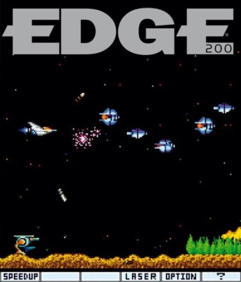 RARE LIMITED EDITION 156/200 GRADIUS RETRO GAME EDGE MAGAZINE COLLECTOR POSTCARD