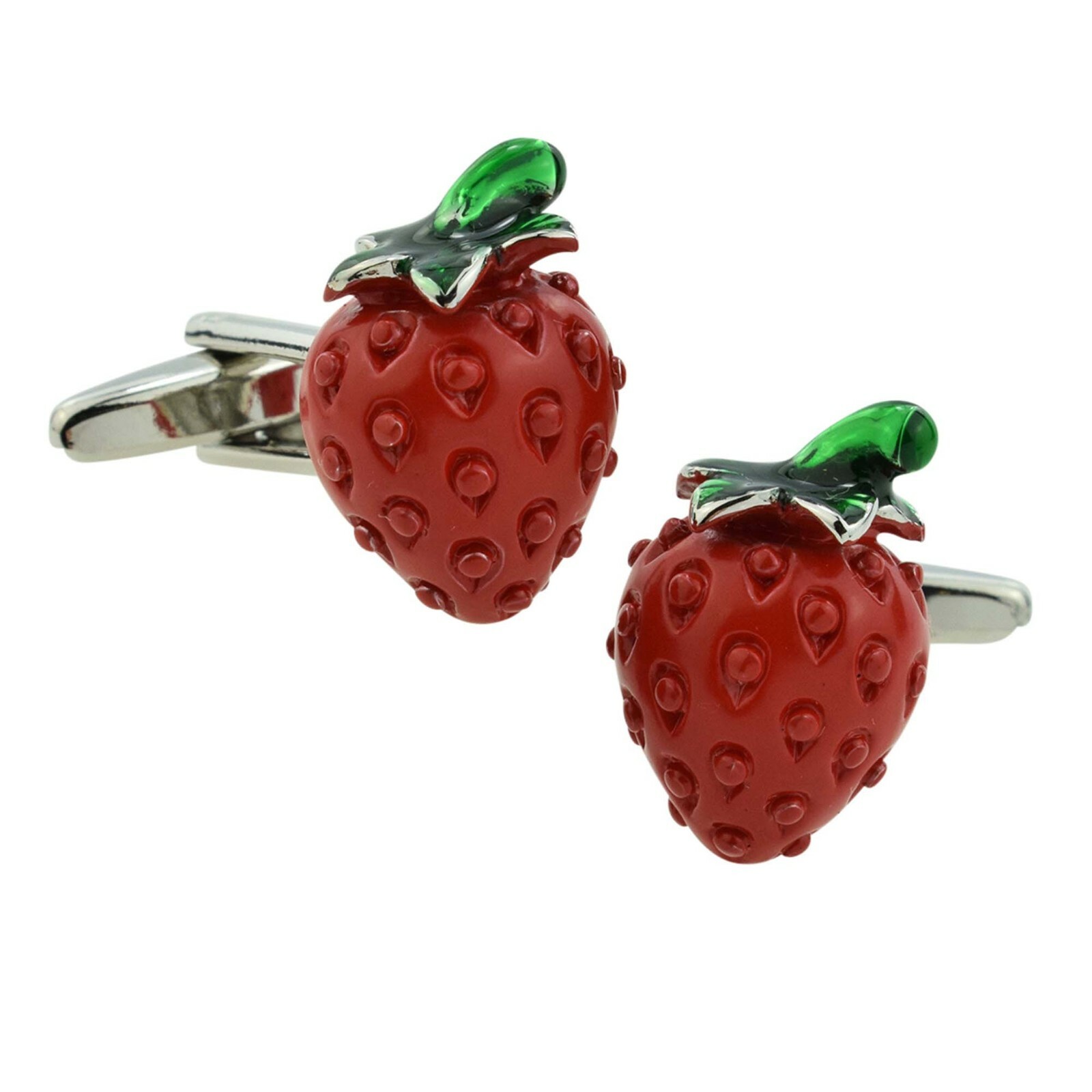 Red Strawberry Strawberries Design Cufflinks Presented in a Box X2PSN126