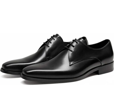 FRASOICUS Shoes Mens 43 BLACK Oxford LEATHER Dress