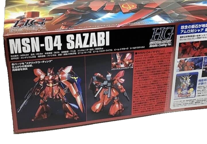 MSN-04 SAZABI Metallic Coating Ver HGUC Char Aznable Figurine 1