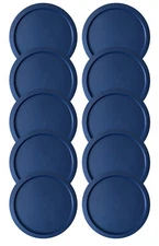 10 Replacement Lids Covers for Pyrex 2-Cup Glass Container, 5-Inch  7200-PC NAVY